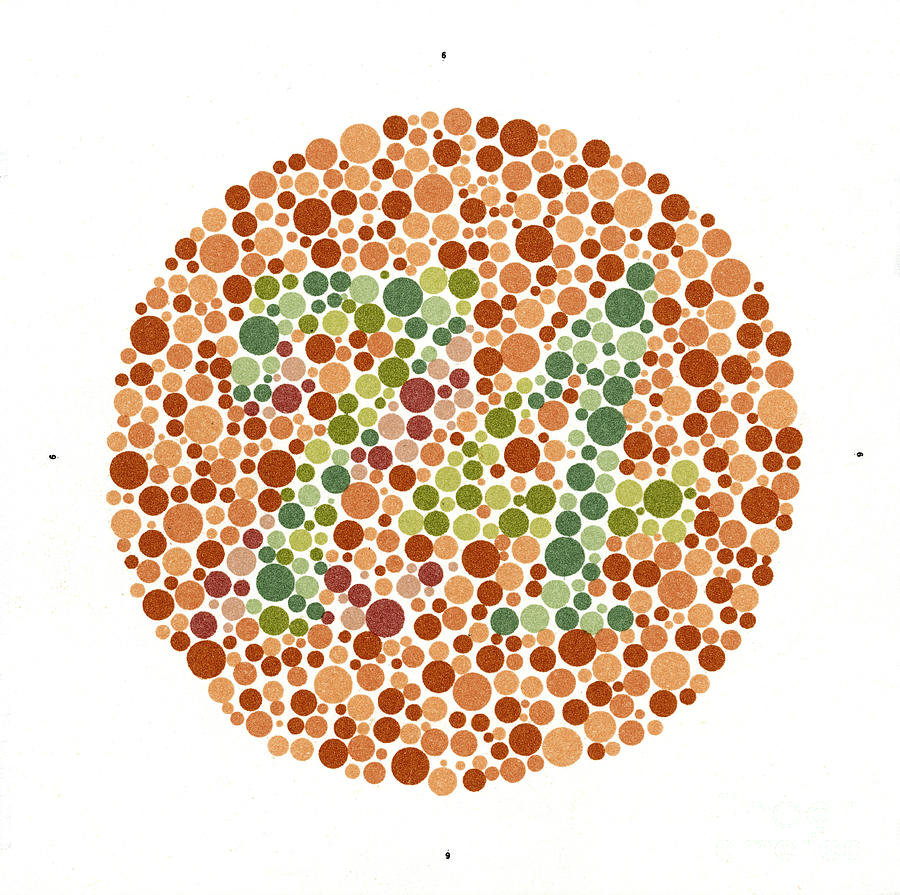 Ishihara Color Blindness Test Photograph By Wellcome Images | My XXX ...