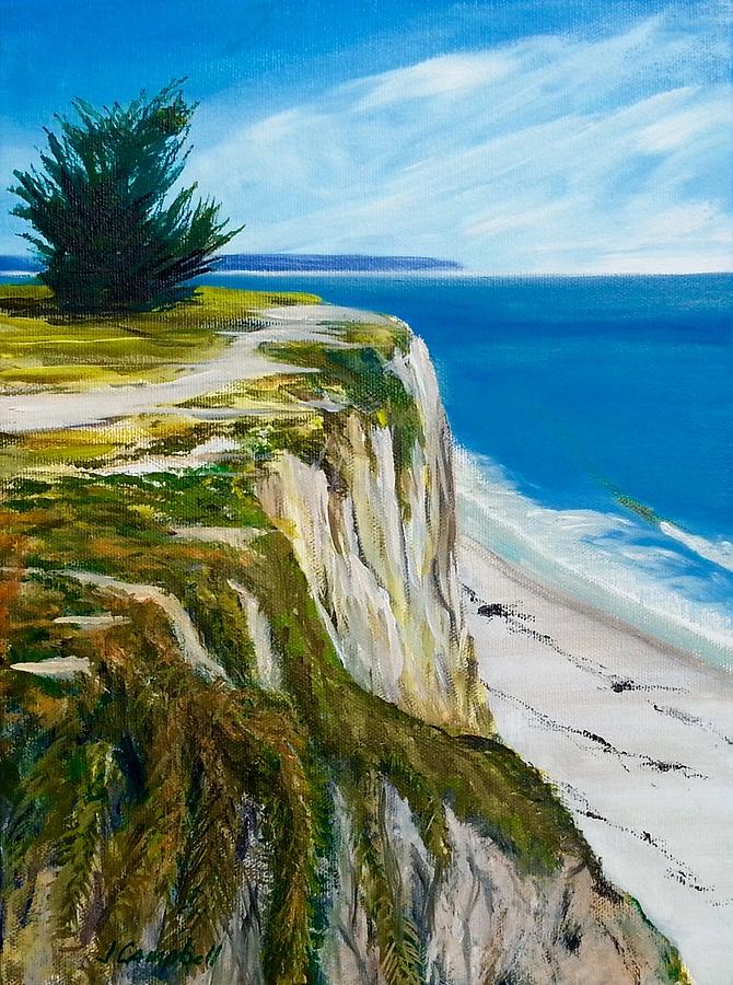 Isla Vista Bluffs Painting by Jeffrey Campbell