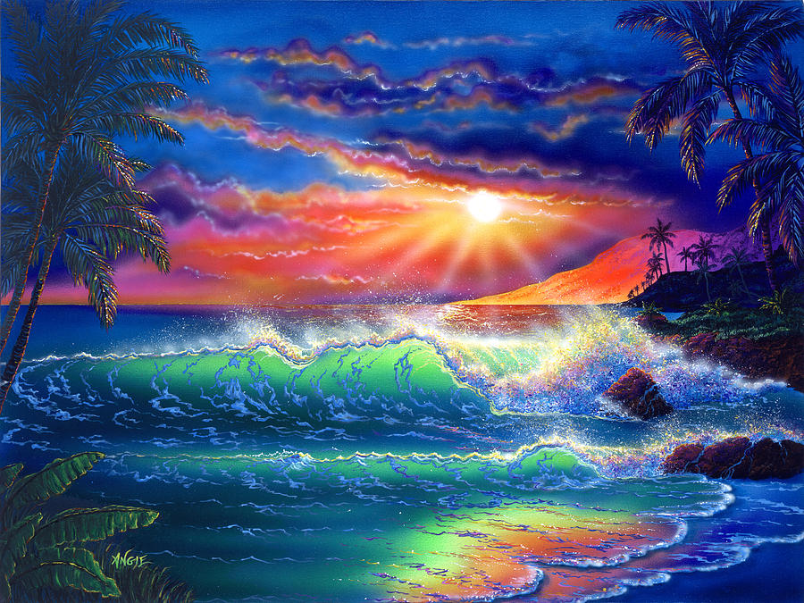 Island Paradise Painting by Angie Hamlin - Fine Art America