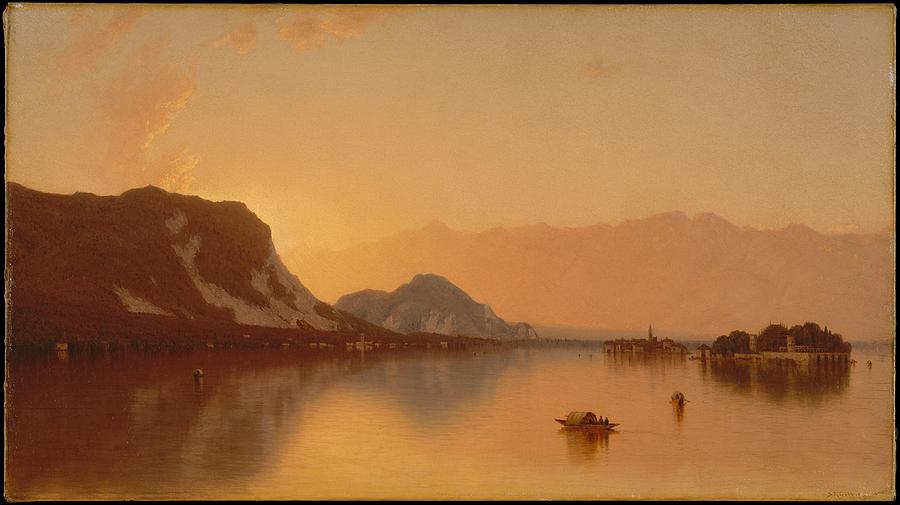 Isola Bella in Lago Maggiore #1 Painting by Sanford Robinson Gifford ...