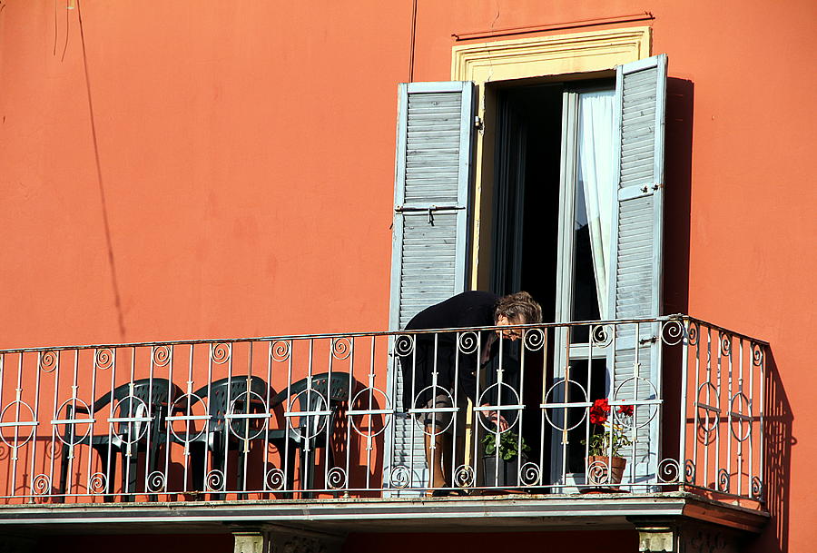 Italian Balcony #1 Photograph by Valentino Visentini
