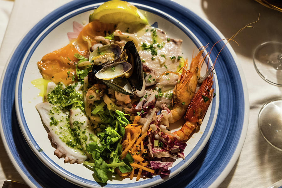 Italian fish starters Photograph by Davide Devecchi