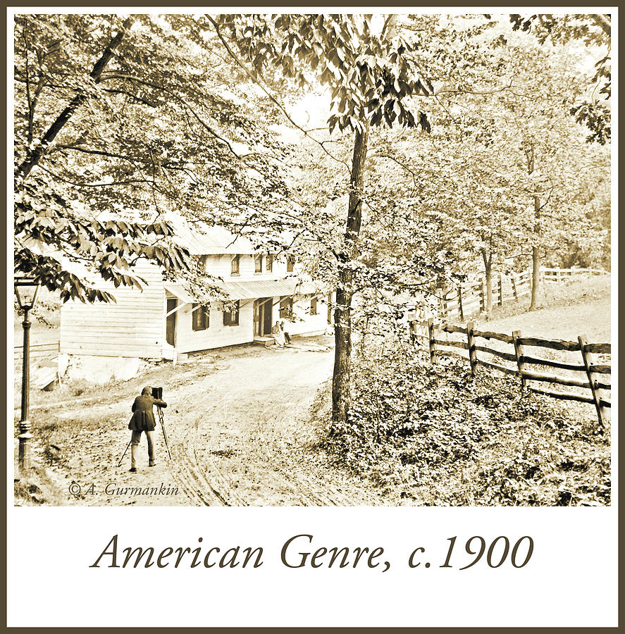 Itinerant Photographer, American Genre Scene, C. 1900, Vintage P Photograph
