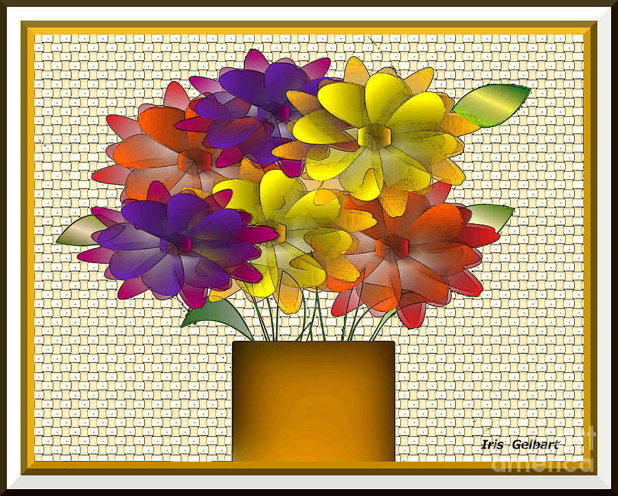 Its time for Flowers #1 Digital Art by Iris Gelbart
