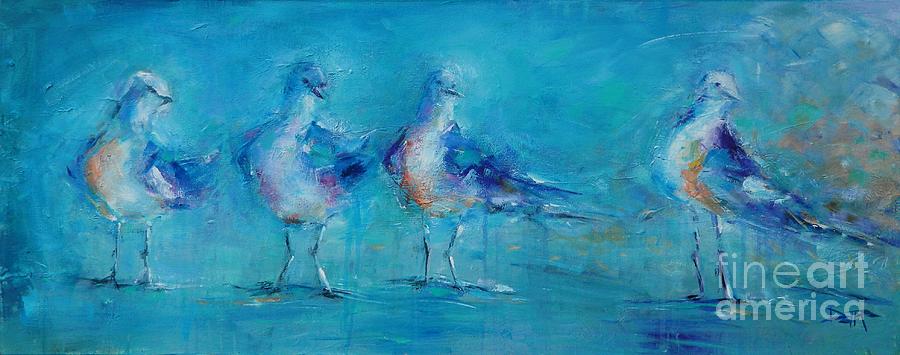 Bird Painting - Ive Been Waiting #2 by Dan Campbell