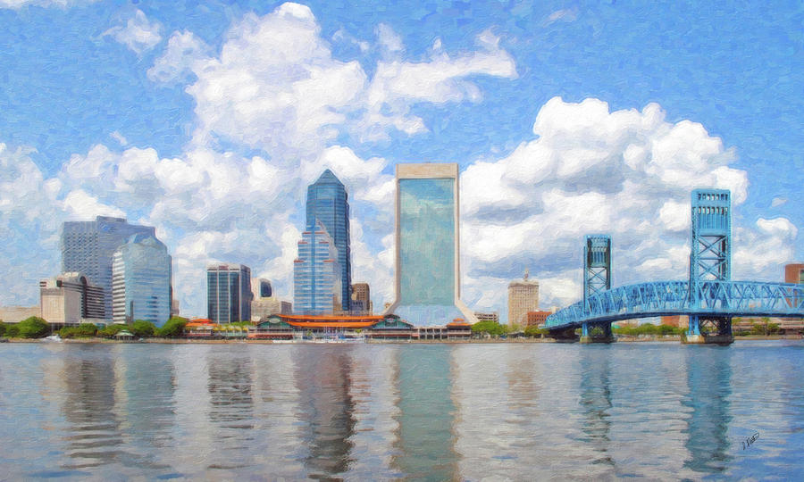 Jacksonville - DWP77804 Painting by Dean Wittle