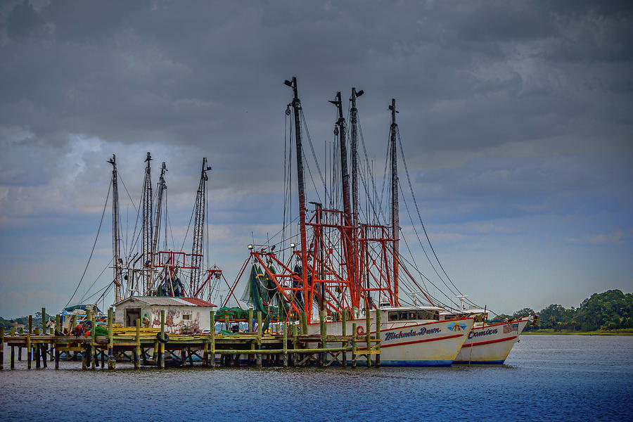 Jacksonville Shrimp Boat Dock #1 Photograph by Barry Jones