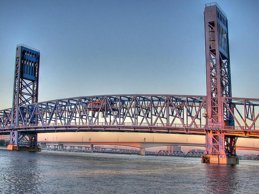 Jacksonvilles Blue Bridge #1 Photograph by Farol Tomson