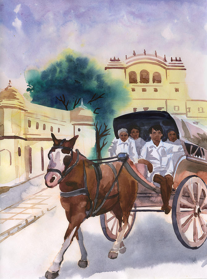 Jaipur #1 Painting by Akash Patel - Pixels