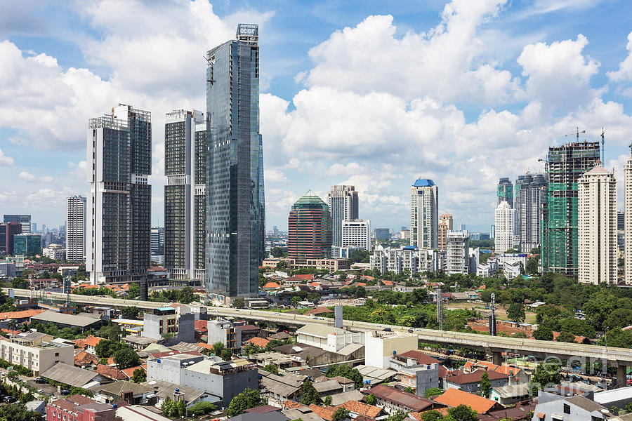  Jakarta skyline  Photograph by Didier Marti