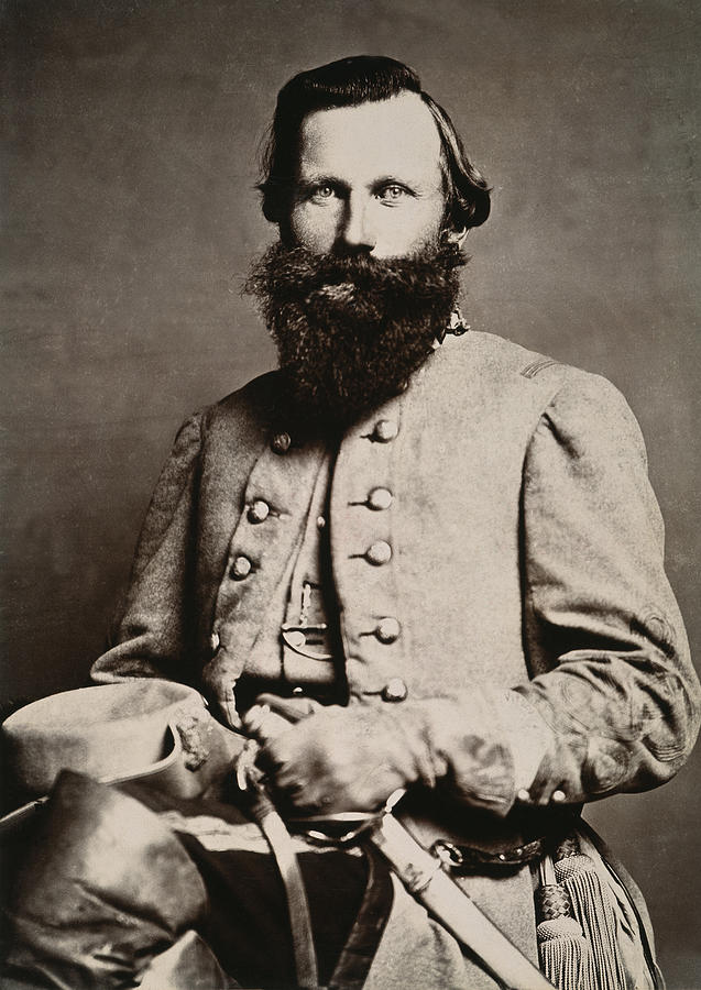 Portrait Photograph - James E. B. Jeb Stuart #1 by Granger