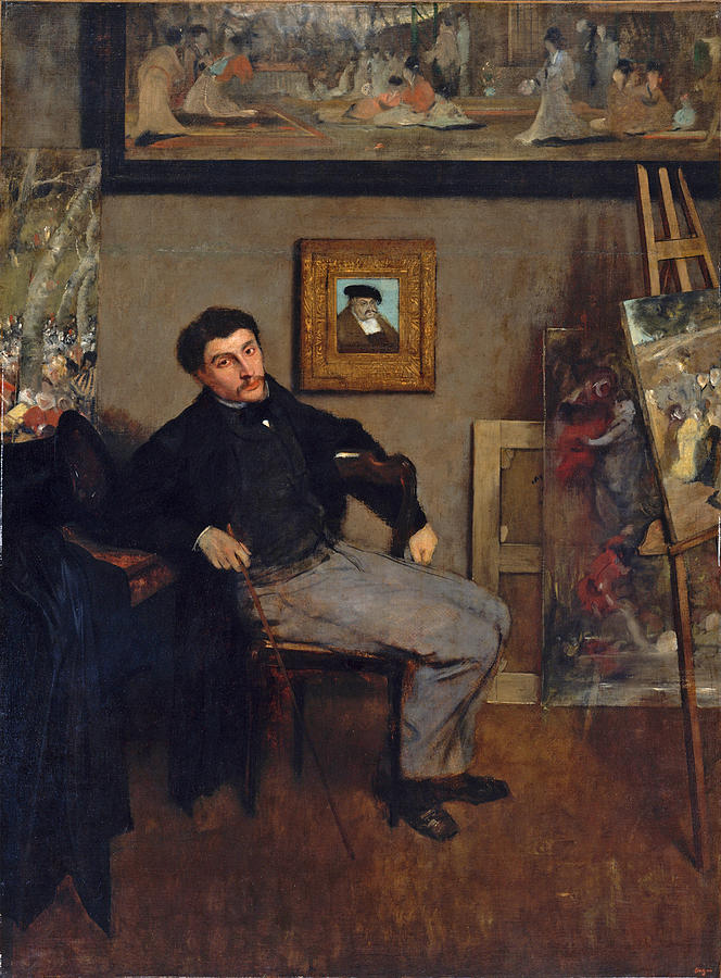 James Jacques Joseph Tissot #2 Painting by Edgar Degas