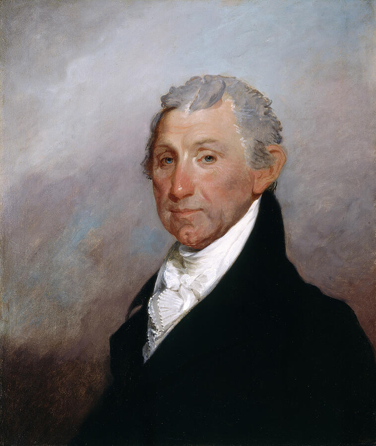 James Monroe, by 1828 Painting by Gilbert Stuart