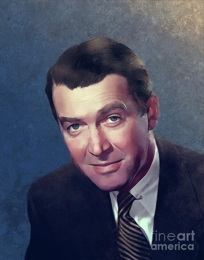 Hollywood Painting - James Stewart, Hollywood Legend #1 by Esoterica Art Agency