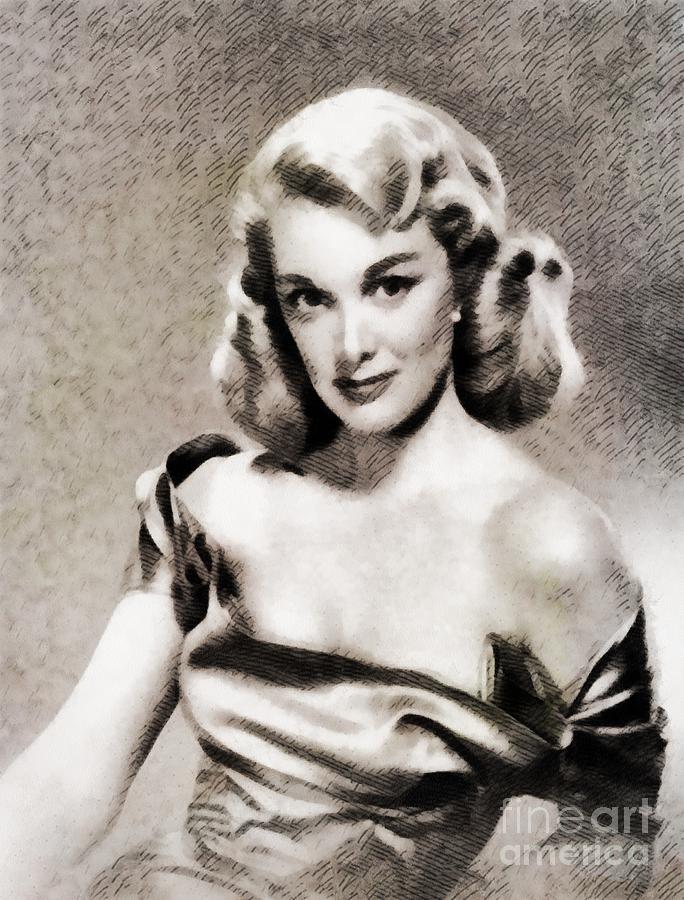 Hollywood Painting - Jan Sterling, Vintage Actress #1 by Esoterica Art Agency