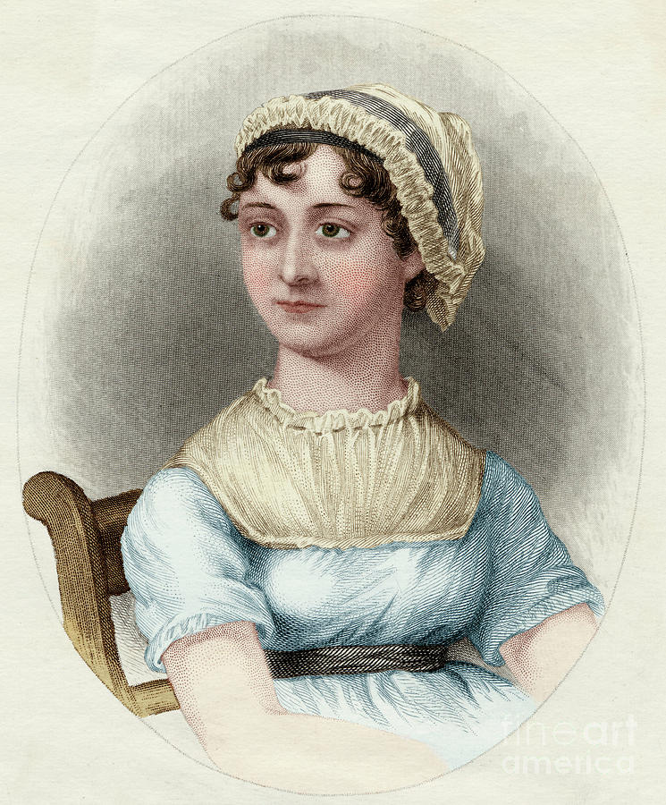 Jane Drawing - Jane Austen by Mary Evans Picture Library.