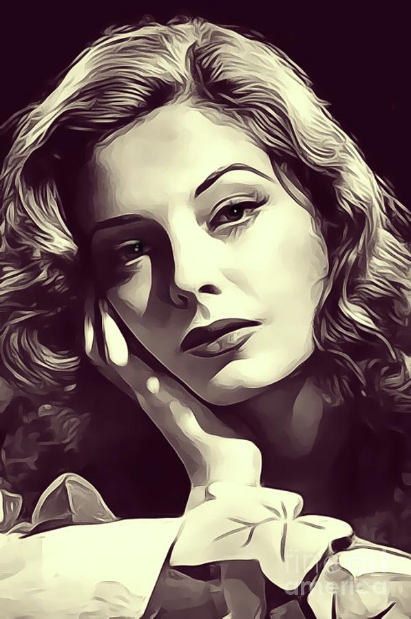 Hollywood Digital Art - Jane Greer, Vintage Actress #1 by Esoterica Art Agency