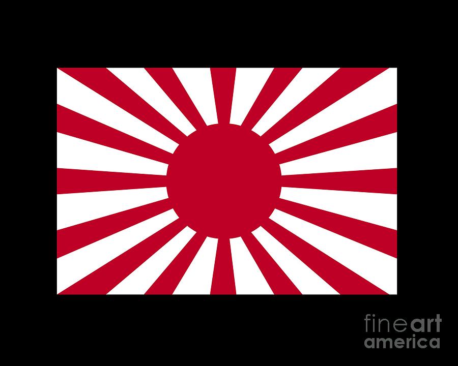 Japan Rising Sun Flag #1 Digital Art by Frederick Holiday - Pixels