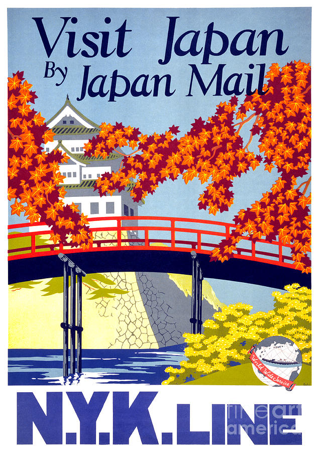 Vintage Painting - Japan Vintage Travel Poster Restored #1 by Vintage Treasure