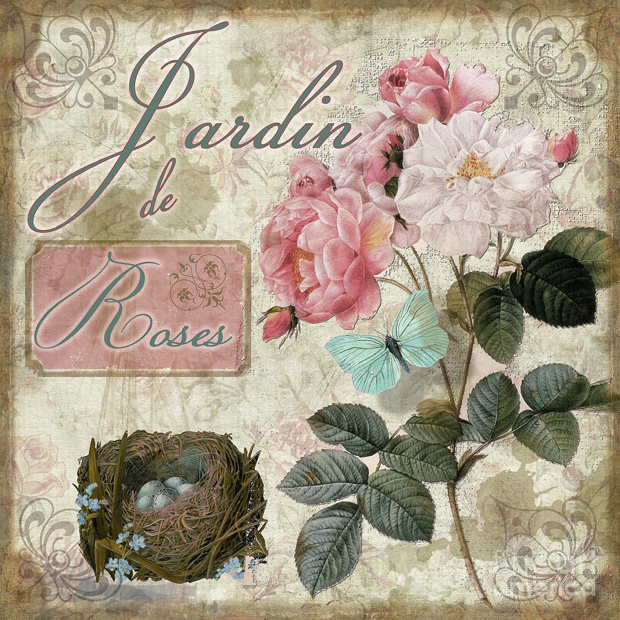Jardin De Roses Painting