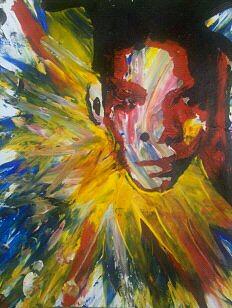 Abstract Painting - Jean-Michel Basquiat  #1 by Sean-Michael Gettys