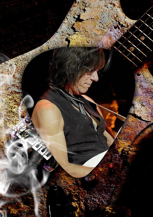 Jeff Beck Guitarist Art #1 Mixed Media by Marvin Blaine