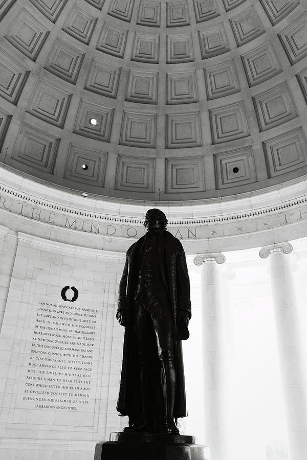 Jefferson Memorial Statue #1 Photograph by Brandon Bourdages
