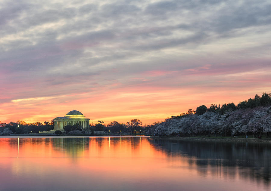 Jefferson Memorial Sunrise #2 Photograph by Dennis Kowalewski