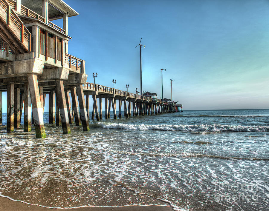 Lynnhaven Fishing Pier, Pillars to the Sea Onesie by Greg Hager - Fine Art  America