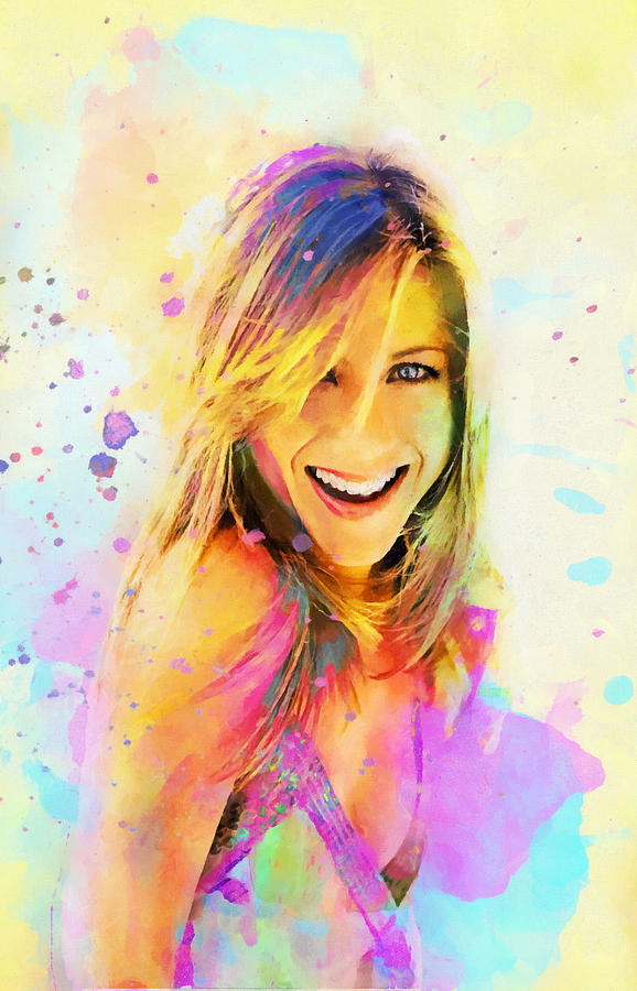 Jennifer Aniston Digital Art by Elena Kosvincheva | Fine Art America