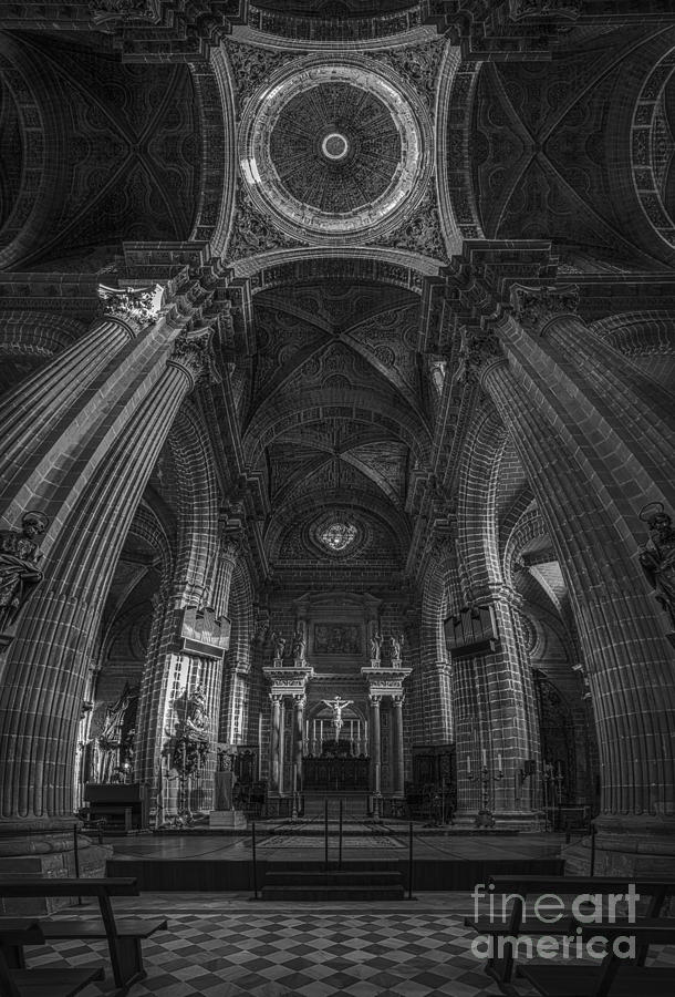 Jerez de la Frontera Cathedral Dome from Inside Cadiz Spain Photograph by Pablo Avanzini