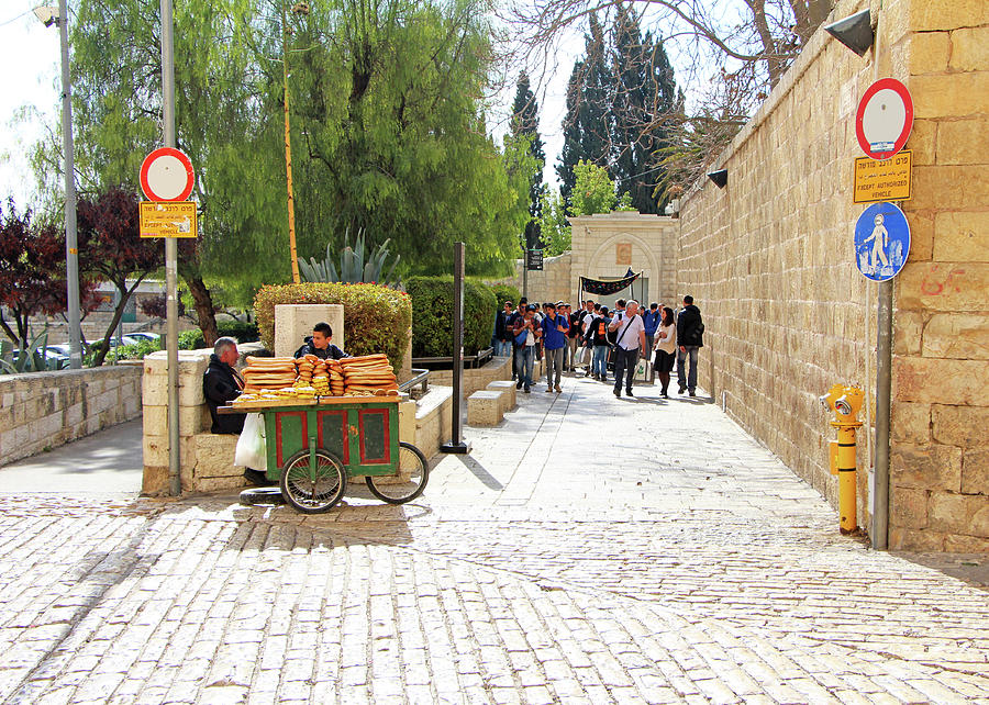 Jerusalem Bagel Seller #1 Photograph by Munir Alawi