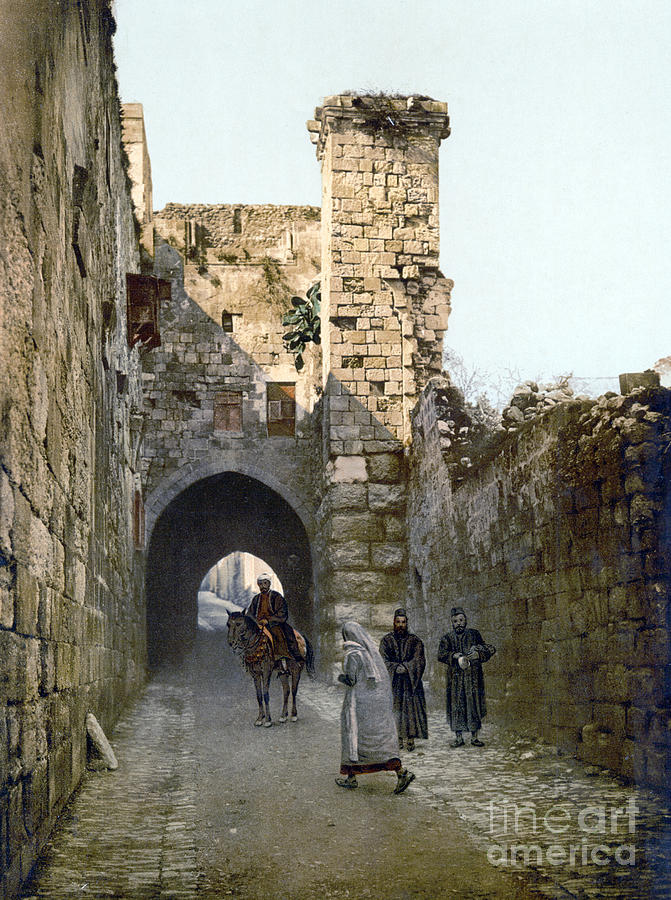 City Photograph - Jerusalem: Via Dolorosa #1 by Granger