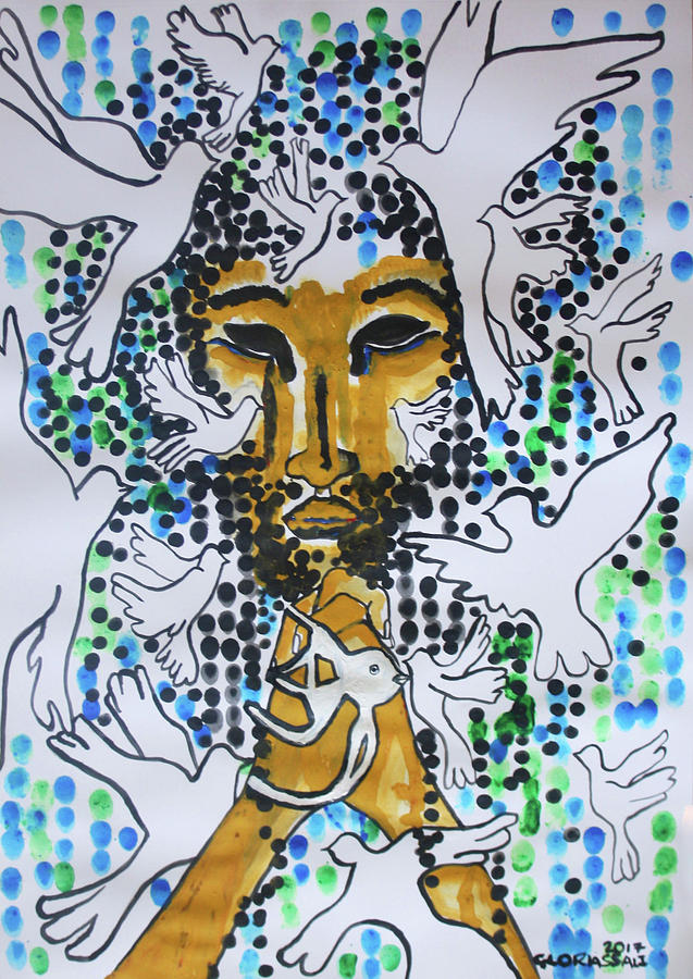 Jesus Christ King of Peace #1 Painting by Gloria Ssali