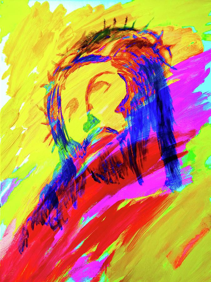 Jesus #1 Painting by Larry Cirigliano