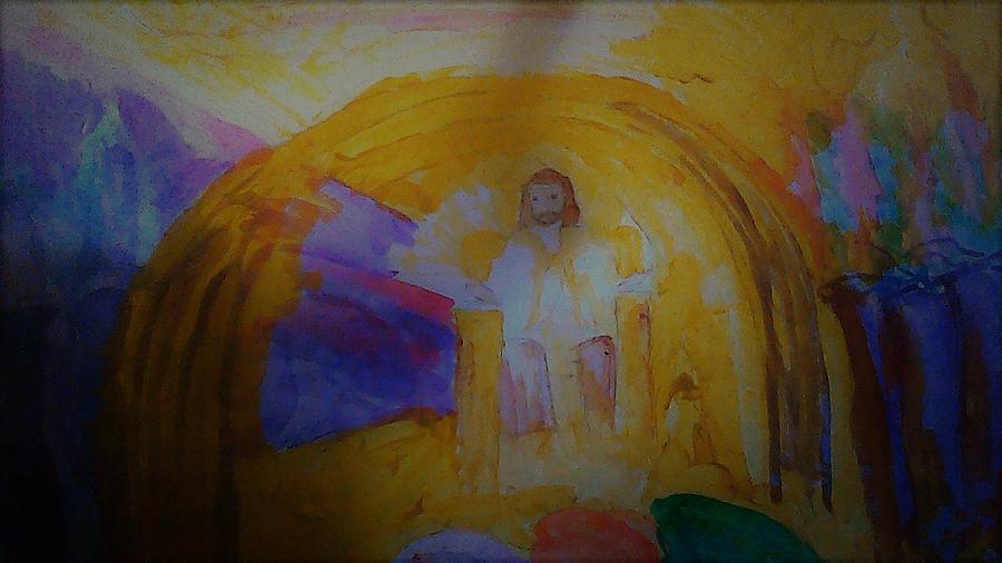 Jesus Christ Painting - Jesus Sits on the Throne #1 by Love Art Wonders By God