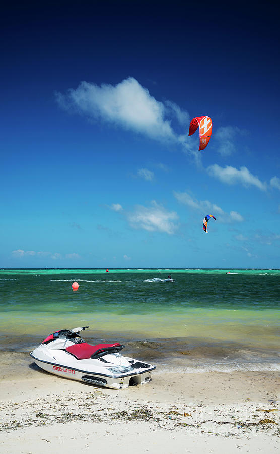 Jet Ski On Tropical Paradise Beach In Boracay Island Philippines #1 ...