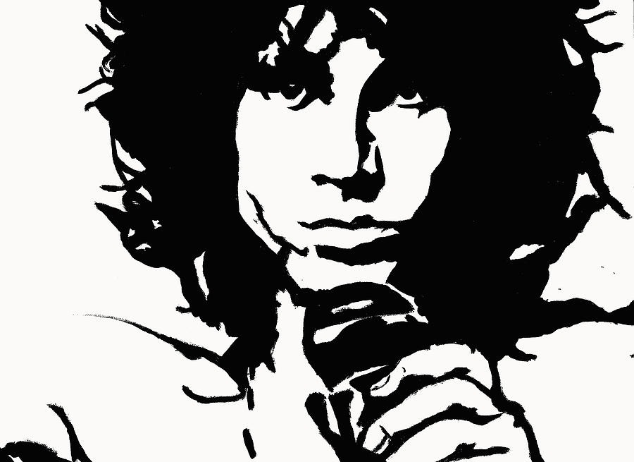Jim Morrison Digital Art by Kevin Jurva - Fine Art America