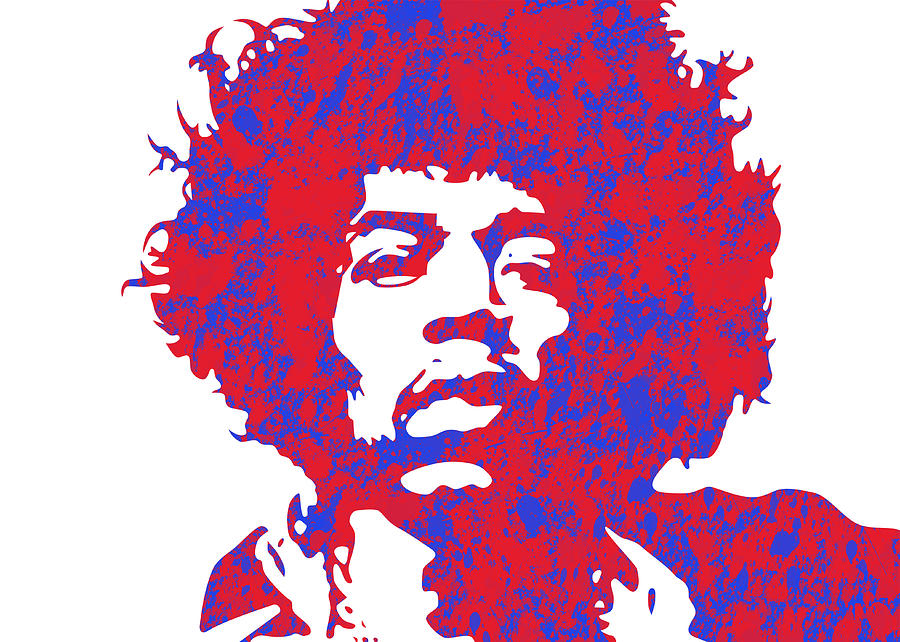Jimi Hendrix #1 Digital Art by Chris Smith