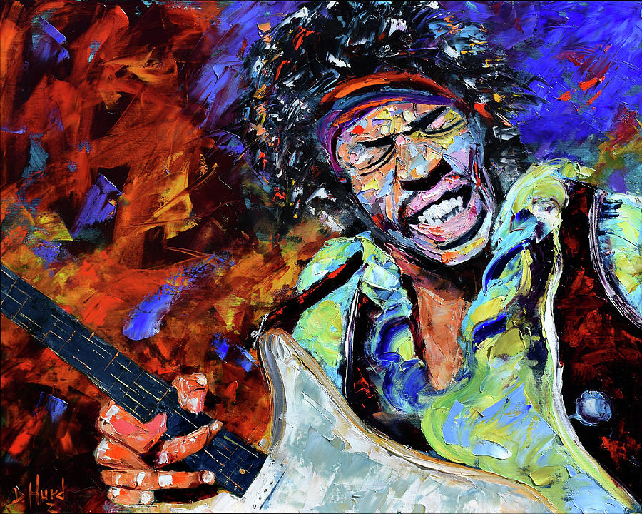 Jimi Hendrix Painting - Jimi Hendrix #1 by Debra Hurd