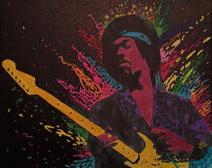 Jimi Hendrix #1 Painting by John Cunnane - Fine Art America