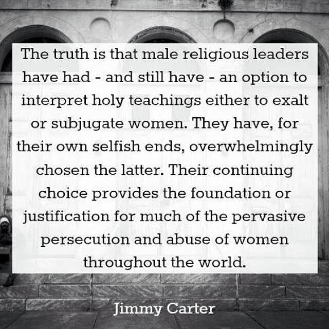 Jimmy Carter on Religion and WOMEN Digital Art by VIVA Anderson