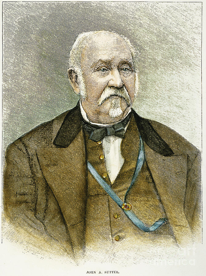 John A. Sutter (1803-1880) Photograph - Pixels