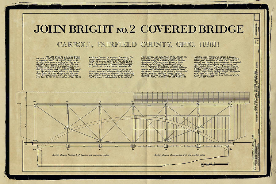 John Bright Covered Bridge #2 Photograph by Jack R Perry