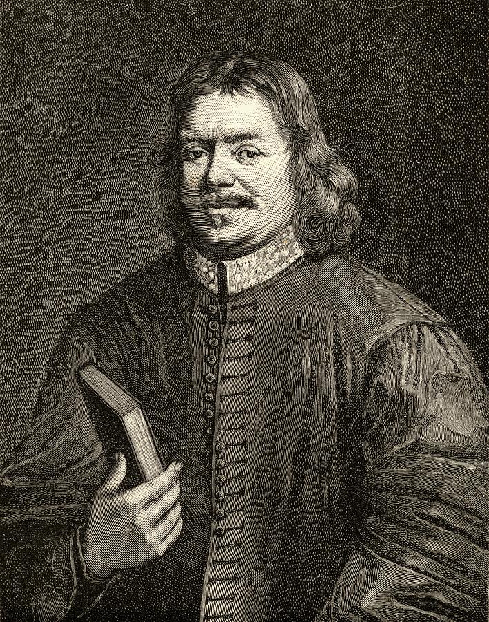 Black And White Drawing - John Bunyan 1628-1688. Author Of #1 by Vintage Design Pics