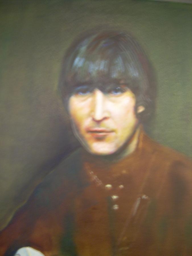 John Lennon #1 Painting by Leland Castro