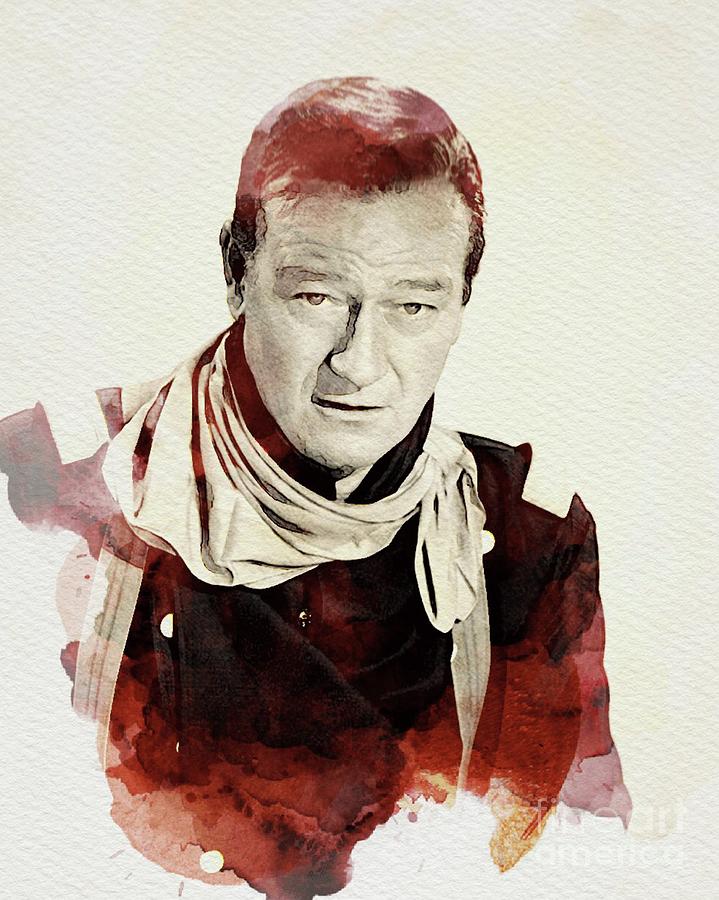 John Wayne, Actor Digital Art