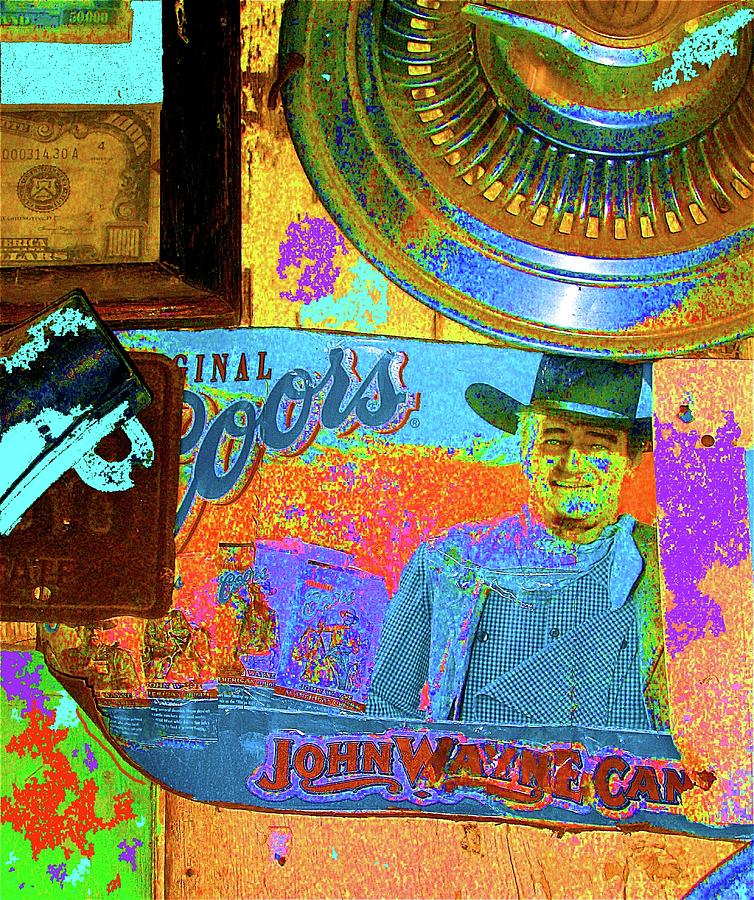 John Wayne Coors light commemorative tinware 1 Coolidge Arizona  2004-2009 #4 Photograph by David Lee Guss