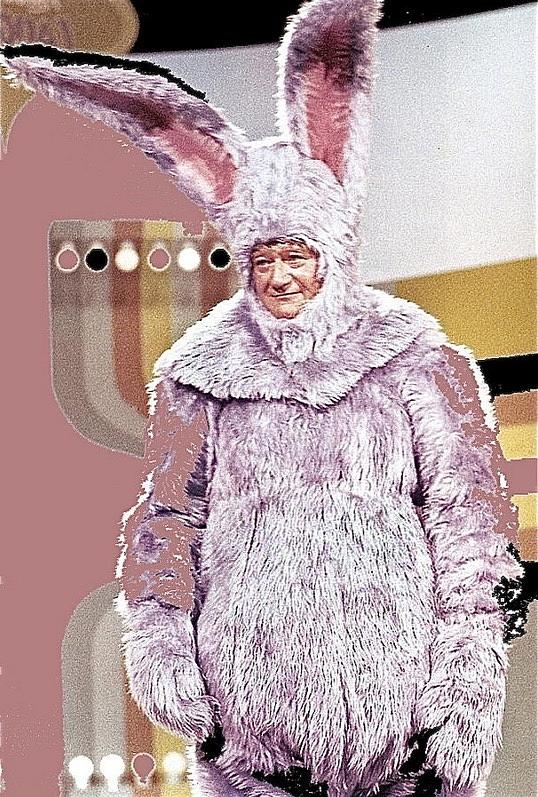 John Wayne In Bunny Suit Laugh In 1968-2013 #1 Photograph by David Lee Guss