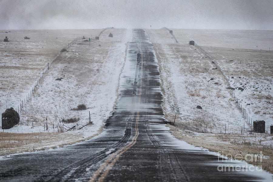 Johnson Mesa Highway near Folsom New Mexico #1 Photograph by Garry McMichael
